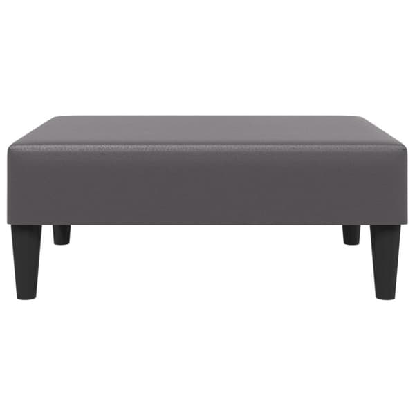 vidaXL Fotpall grå 77x55x31 cm konstläder