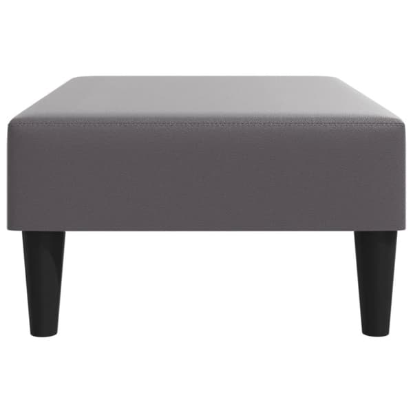 vidaXL Fotpall grå 77x55x31 cm konstläder