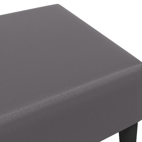 vidaXL Fotpall grå 77x55x31 cm konstläder