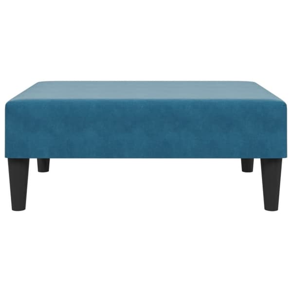 vidaXL fodskammel 77x55x31 cm velour blå
