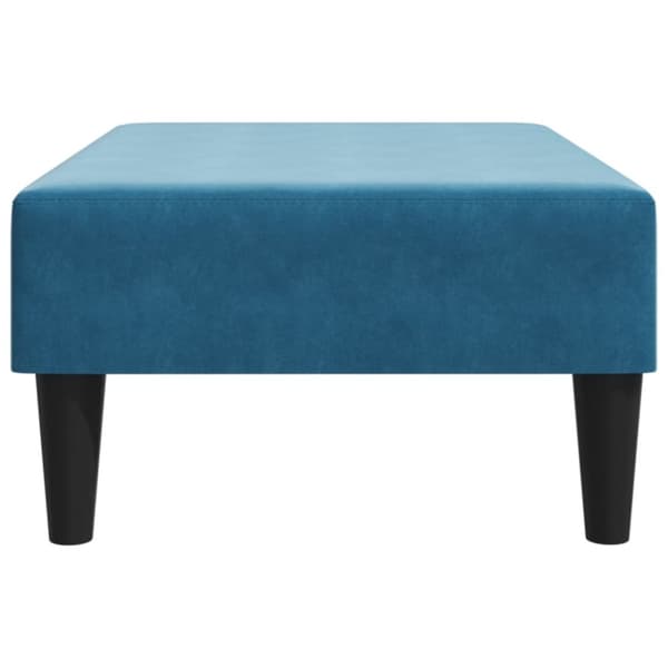 vidaXL fodskammel 77x55x31 cm velour blå