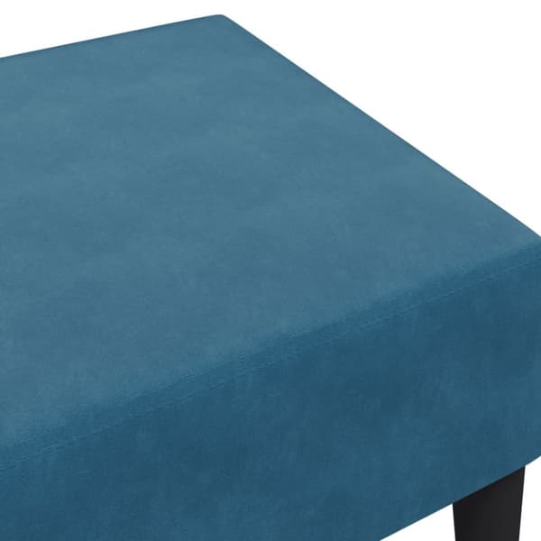 vidaXL fodskammel 77x55x31 cm velour blå