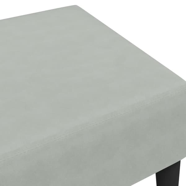 vidaXL Fotpall Ljusgrå 77x55x31 cm sammet