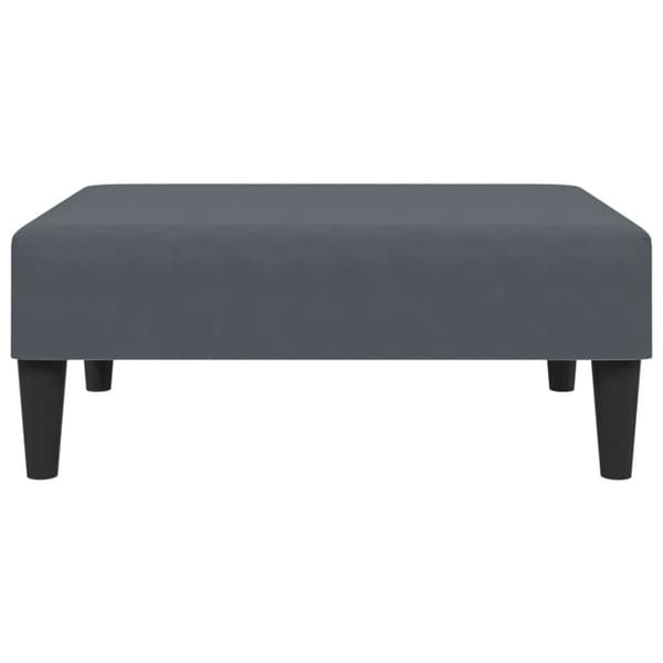 vidaXL Fotpall mörkgrå 77x55x31 cm sammet