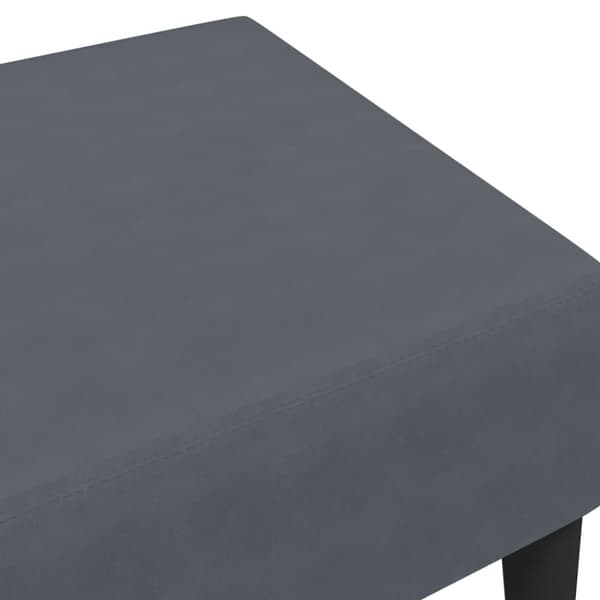 vidaXL Fotpall mörkgrå 77x55x31 cm sammet