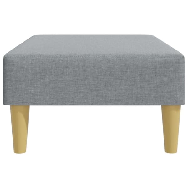 vidaXL fodskammel 77x55x31 cm stof lysegrå