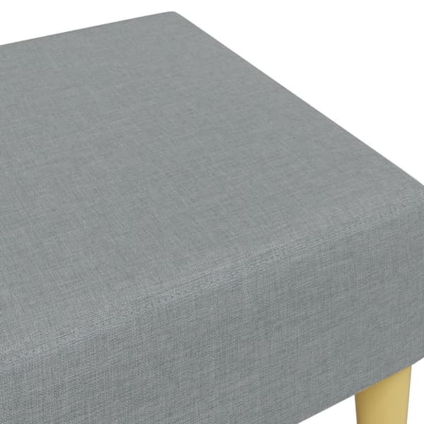 vidaXL fodskammel 77x55x31 cm stof lysegrå