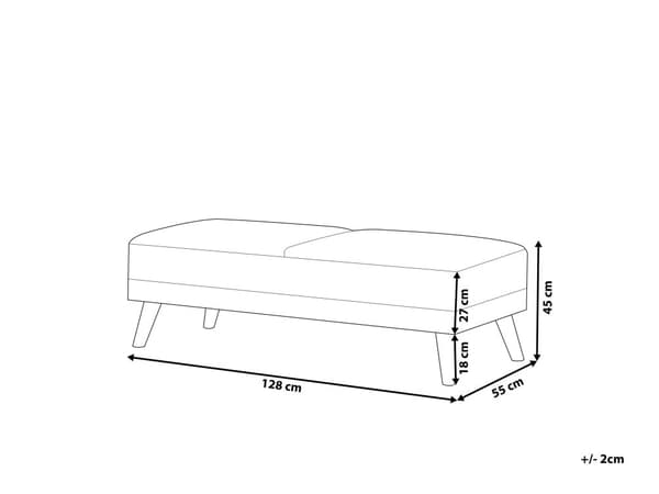 Rahi tummanvihreä 128 x 55 cm kangas puujalat tuftattu suorakulmio moderni