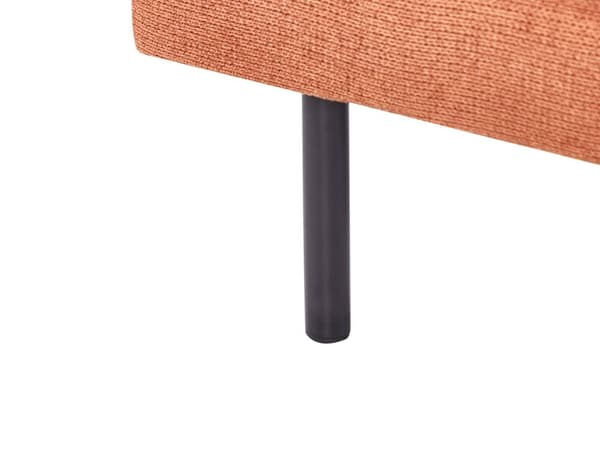 Fotpall Guldbrun Chenille Fyrkantig Sittpuff Metallben Glamourös Stil Vardagsrum