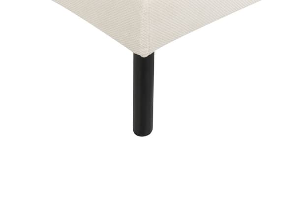Rahi vaalea beige 70 x 70 cm kangasverhoilu alumiinijalat pehmuste neliö moderni retro