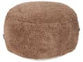 Miniatyrbillede 1 af 7: Puf Brun Bomuld 50 x 35 cm Rund form Dekorativt mønster Håndlavet Bohemsk stil Moderne stil Tilbehør Stue Soveværelse