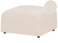Miniatyrbilde 1 av 7: Ottoman Beige Boucle Polstring Fotstøtte Fotskammel Puff Minimalistisk Stil