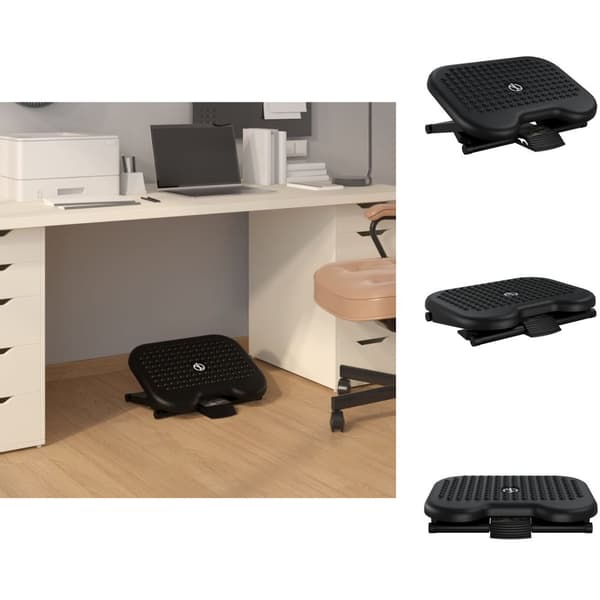 Ottomaner & puffer - Living fodstøtte 46x34,5x11 cm sort