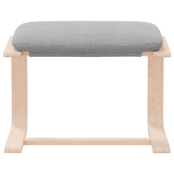 Fodskammel 51x41x40 cm stof lysegrå - Fodskammel - Fodskamler - Home & Living