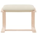 Miniatyrbild 5 av 10: Fotpall gräddvit 51x41x40 cm tyg - Fotpall - Fot Pall - Home & Living