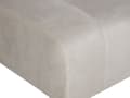 Miniatyrbilde 4 av 6: Ottoman Beige Fløyel Polstring Fotstøtte Fotskammel Puff Minimalistisk stil