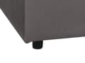 Miniatyrbild 6 av 7: Fotpall Mörkgrå Sammetsklädsel Fotstöd Sittpuff Puff Minimalistisk Stil