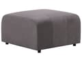 Miniatyrbild 1 av 7: Fotpall Mörkgrå Sammetsklädsel Fotstöd Sittpuff Puff Minimalistisk Stil