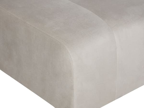 Fotpall Beige Sammetsklädsel Fotstöd Sittpuff Puff Minimalistisk Stil