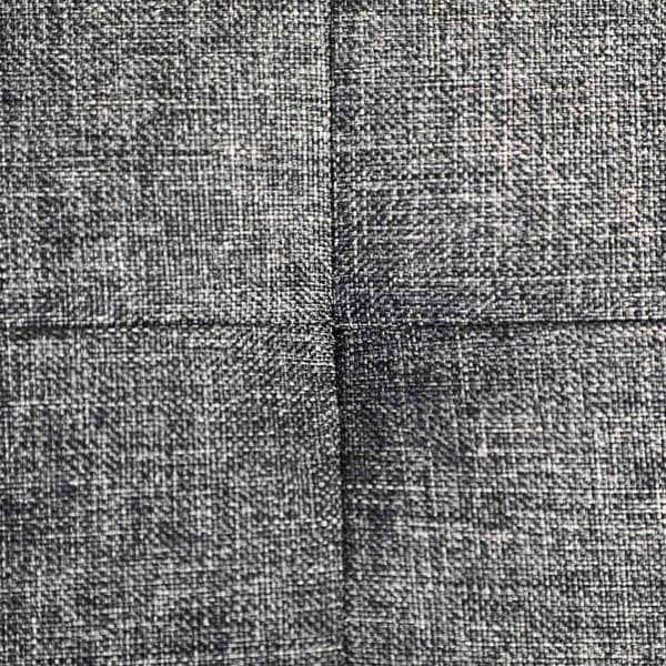 Rootz 80L opbevaringsboksbænk - osmannisk - sæde - imiteret linnedbetræk - MDF-plade - 76 cm x 38 cm x 38 cm