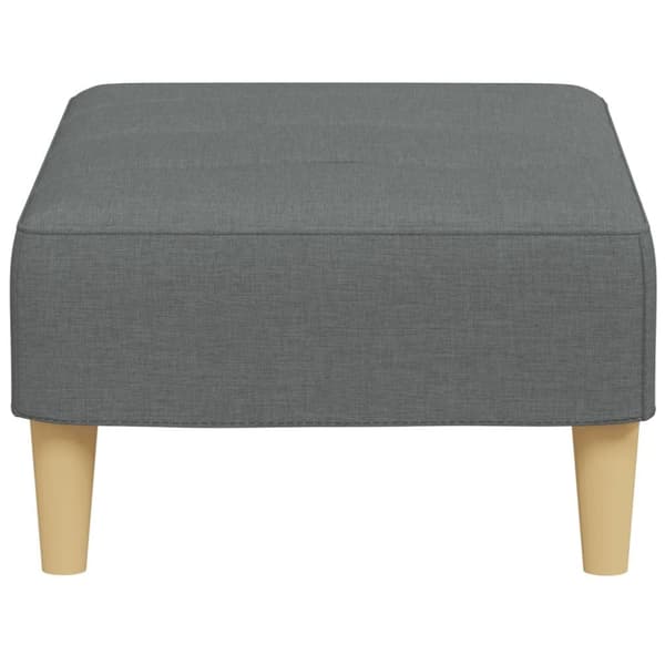 vidaXL Fotpall mörkgrå 77x55x31 cm tyg