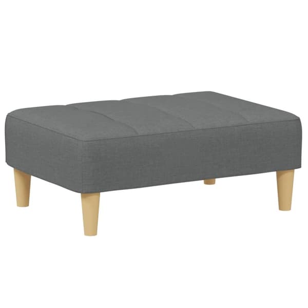 vidaXL Fotpall mörkgrå 77x55x31 cm tyg