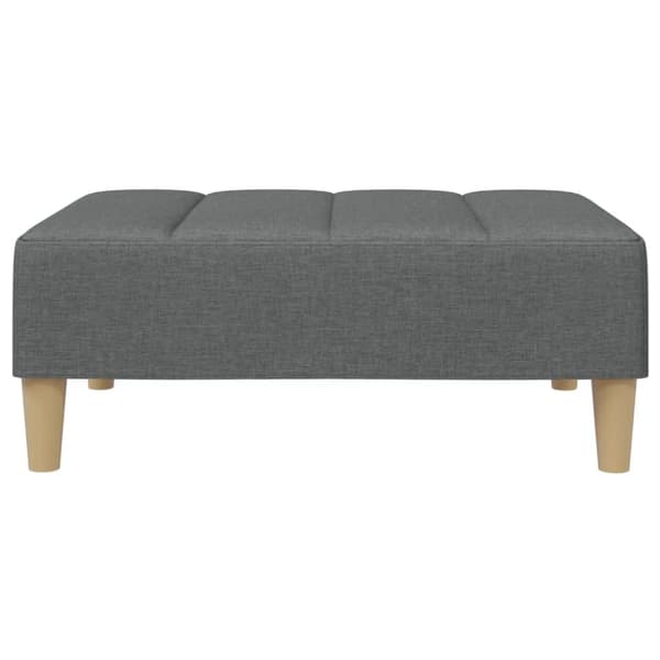 vidaXL Fotpall mörkgrå 77x55x31 cm tyg