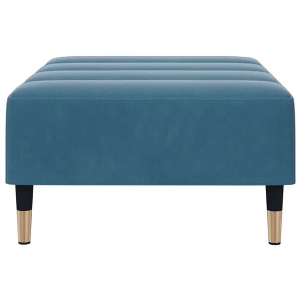 vidaXL fodskammel 77x55x31 cm velour blå