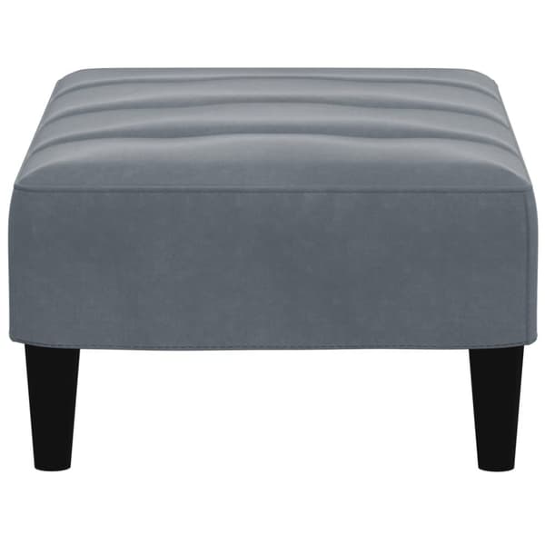 vidaXL fodskammel 77x55x31 cm velour mørkegrå