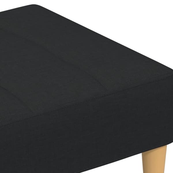 vidaXL fodskammel 77x55x31 cm stof sort