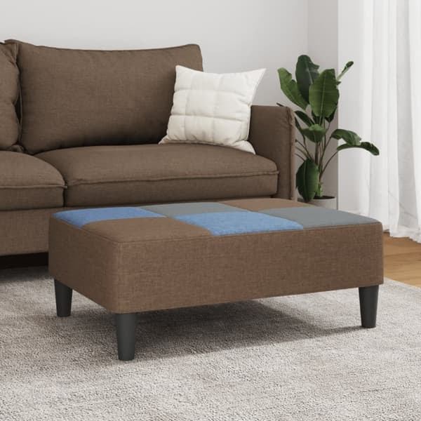 vidaXL fodskammel 77x55x31 cm stof patchwork