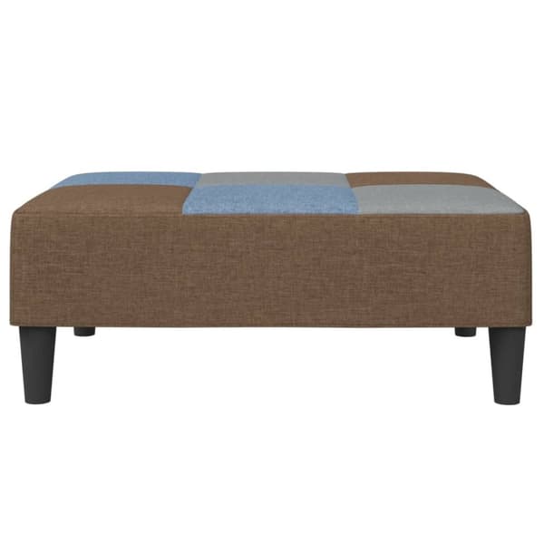 vidaXL fodskammel 77x55x31 cm stof patchwork