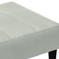 Miniatyrbillede 6 af 8: vidaXL fodskammel 77x55x31 cm velour lysegrå
