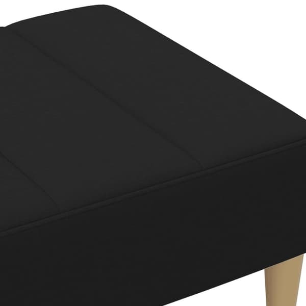 vidaXL Fotpall svart 77x55x31 cm tyg