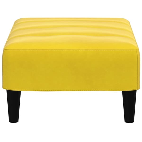 vidaXL fodskammel 77x55x31 cm velour gul