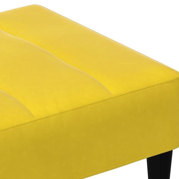 vidaXL Fotpall Gul 77x55x31 cm sammet