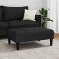 Miniatyrbillede 3 af 8: vidaXL fodskammel 77x55x31 cm velour sort