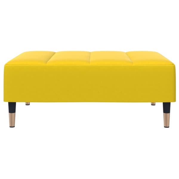 vidaXL Fotpall Gul 77x55x31 cm sammet