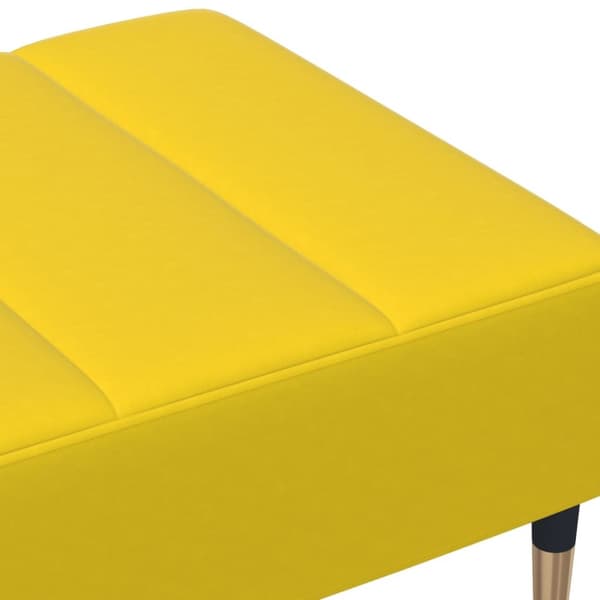 vidaXL Fotpall Gul 77x55x31 cm sammet