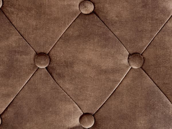 Bænk Brun Velour 117 x 44 cm Guldfarvede metalben Glamourøs stil Soveværelse Gang Stue