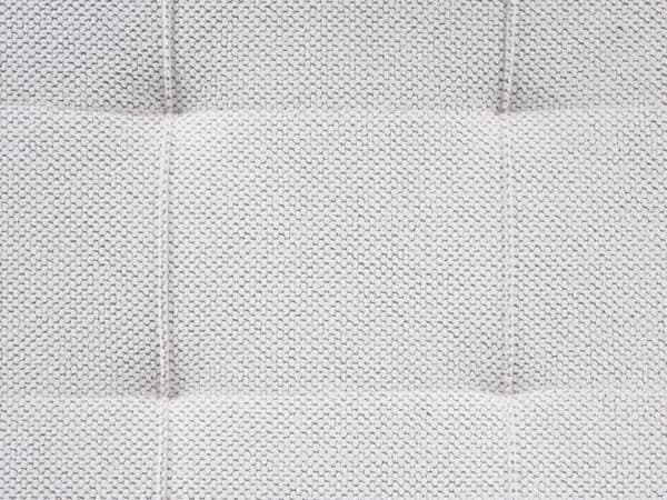 Ottoman Off-White 100 x 42 x 40 cm Polyester Stoff Polstret Fotskammel Stue Moderne stil