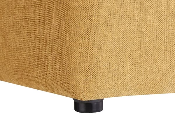 Puf Gult Stof 38 x 38 cm Firkantet form Moderne design Tilbehør Fodskammel Stue