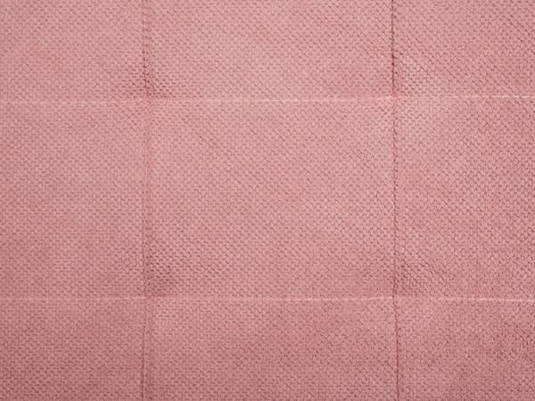 Puf lyserød polyester 100 x 42 x 40 cm polstret fodskammel stue moderne stil stue opholdsrum
