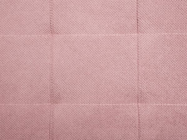 Puf lyserød polyester 100 x 42 x 40 cm polstret fodskammel stue moderne stil stue opholdsrum