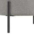 Pikkukuva 2 / 2: Chic Home Collection Rahi kangasverhoilulla, pyöreä Ø75cm, vaaleanharmaa
