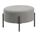 Pikkukuva 1 / 2: Chic Home Collection Rahi kangasverhoilulla, pyöreä Ø75cm, vaaleanharmaa