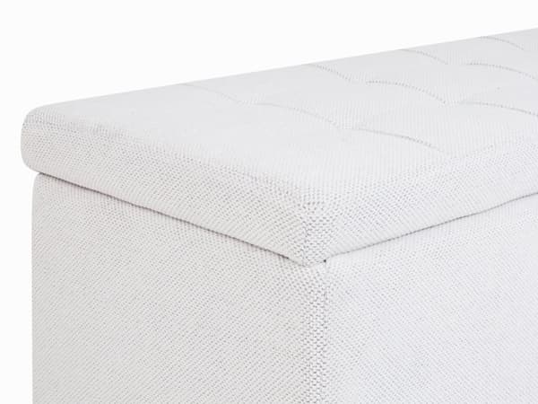 Rahi luonnonvalkoinen 100 x 42 x 40 cm polyesteri kangas verhoilu säilytystila suorakulmio moderni