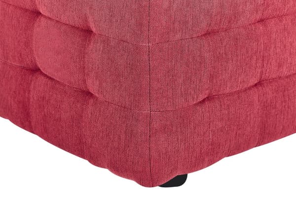 Skammel Rød Velour Tuftet Polstring Sengebænk med Opbevaring