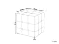 Miniatyrbilde 3 av 6: Puff Oransje Fløyel 39 x 36 cm Dekorative knapper Klassisk design Fotskammel