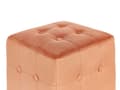 Miniatyrbilde 4 av 6: Puff Oransje Fløyel 39 x 36 cm Dekorative knapper Klassisk design Fotskammel